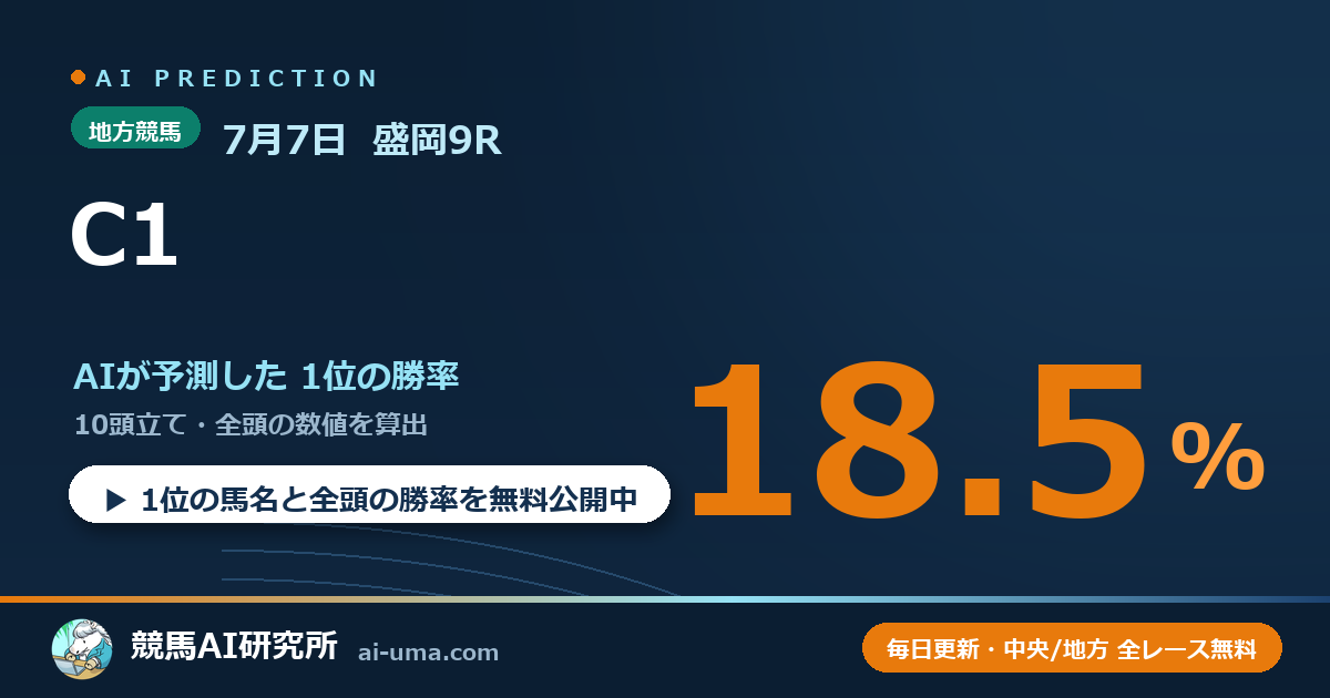 2026年7月7日 盛岡9R C1