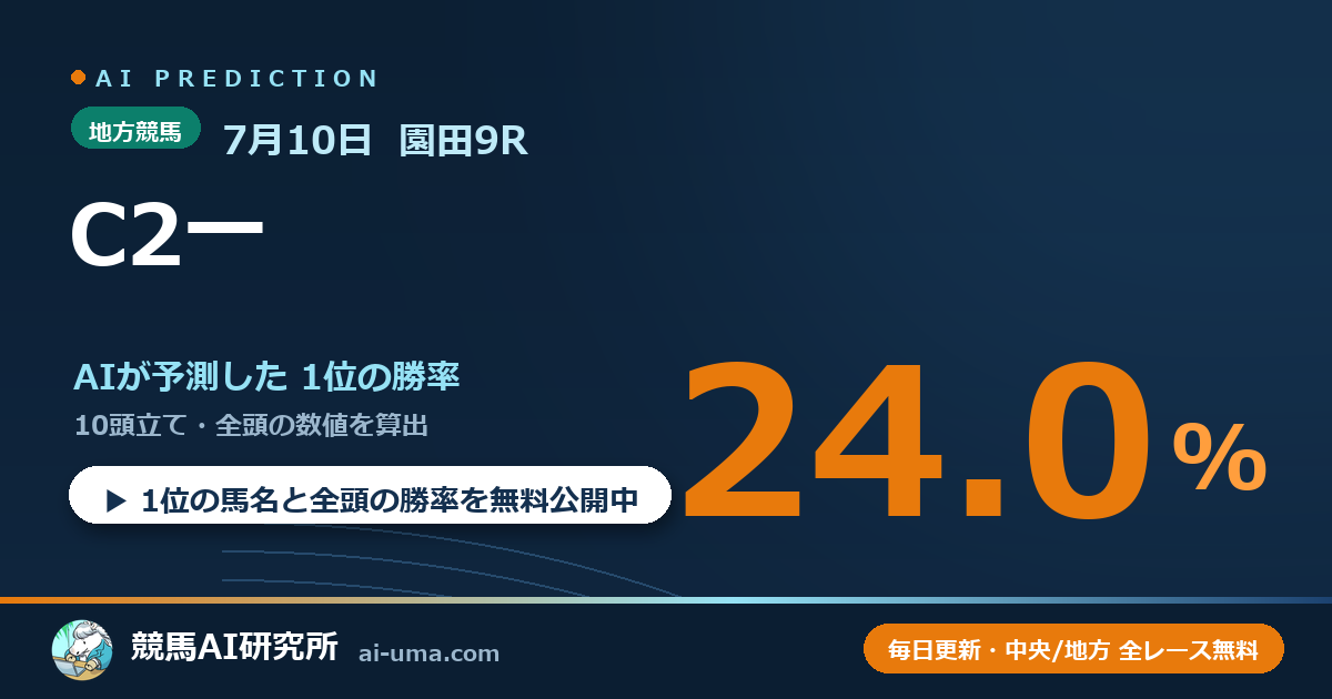 2026年7月10日 園田9R C2一