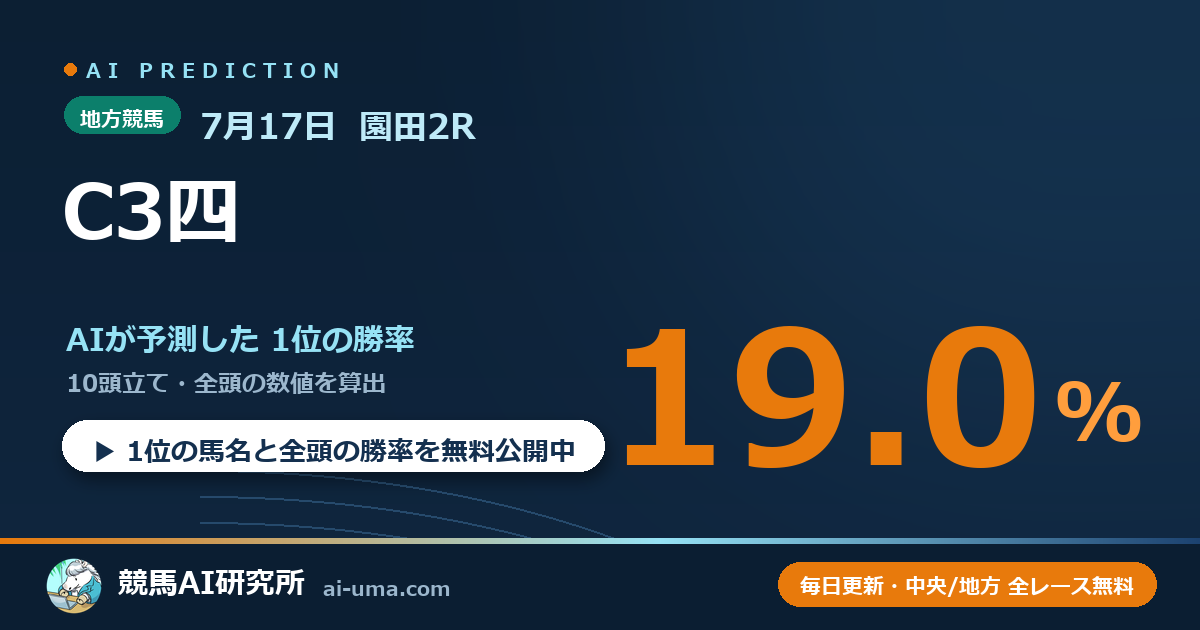 2026年7月17日 園田2R C3四