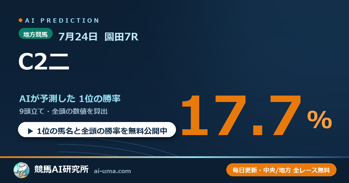 2026年7月24日 園田7R C2二