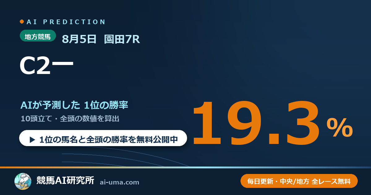 2026年8月5日 園田7R C2一