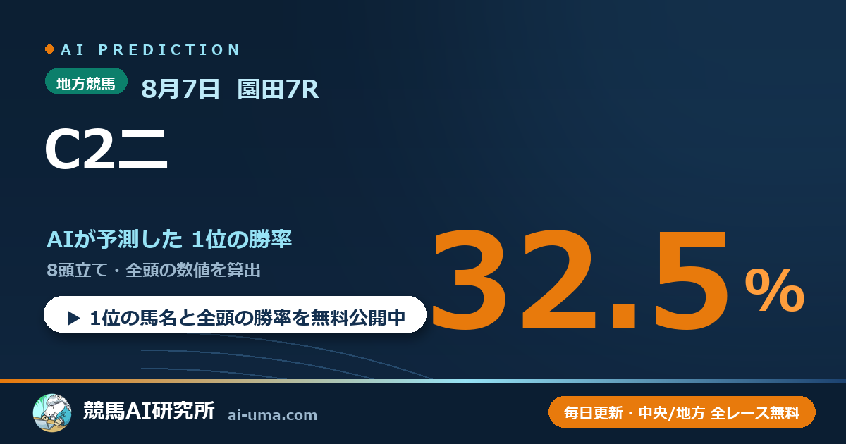 2026年8月7日 園田7R C2二