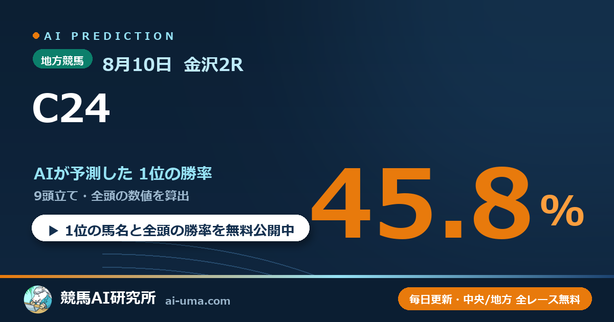 2026年8月10日 金沢2R C24
