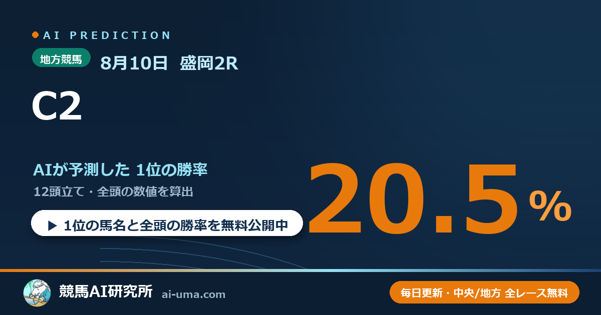 2026年8月10日 盛岡2R C2
