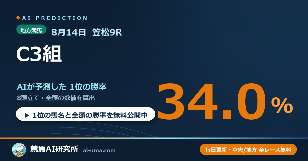 2026年8月14日 笠松9R C3組