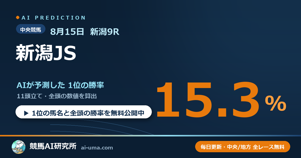 2026年8月15日 新潟9R 新潟JS