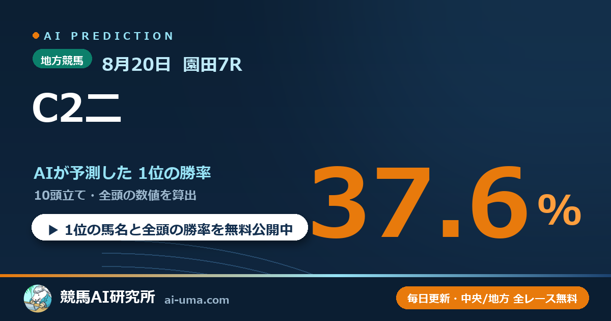 2026年8月20日 園田7R C2二