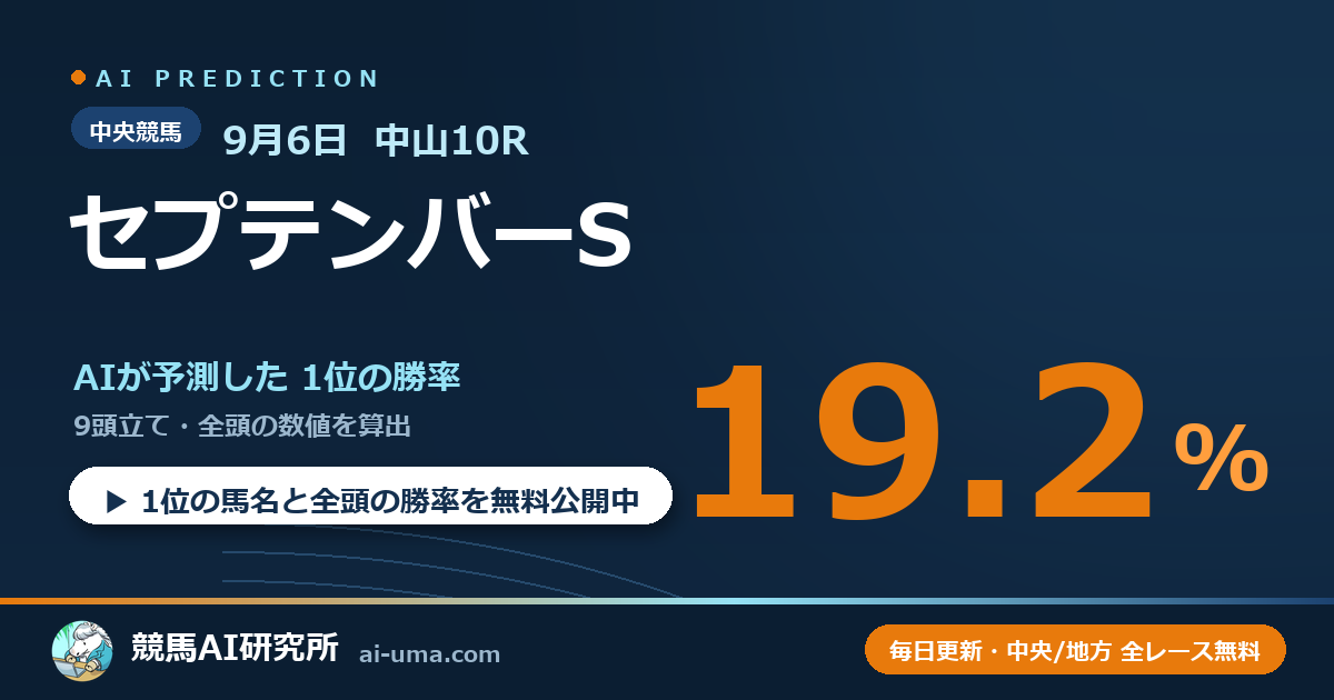 2026年9月6日 中山10R セプテンバーS