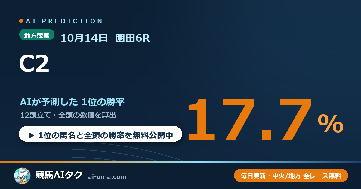2026年10月14日 園田6R C2