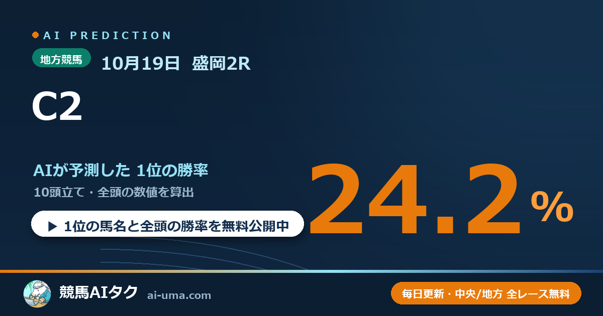 2026年10月19日 盛岡2R C2