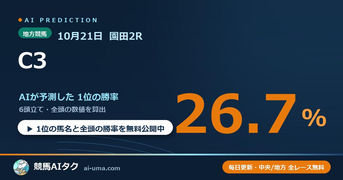 2026年10月21日 園田2R C3
